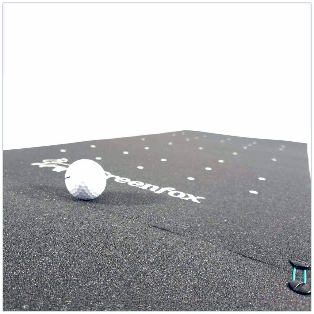 Greenfox Pro-Putt Advanced Puttingmatte, 500 cm, anthrazit-weiß, Material: Schaumstoff, Aufnahme 2