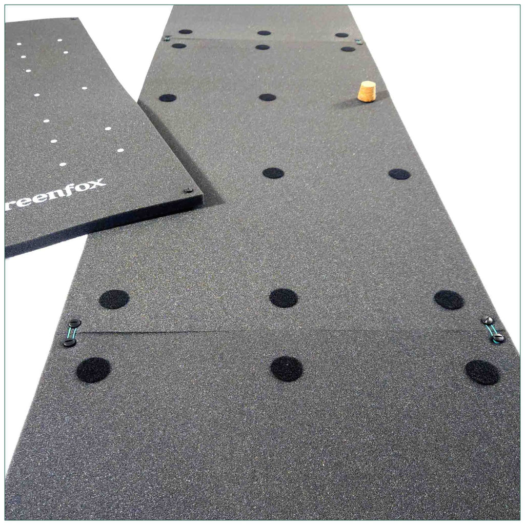 Greenfox Pro-Putt Competition Puttingmatte, 400 cm, anthrazit-weiß, Material: Schaumstoff, Aufnahme 1