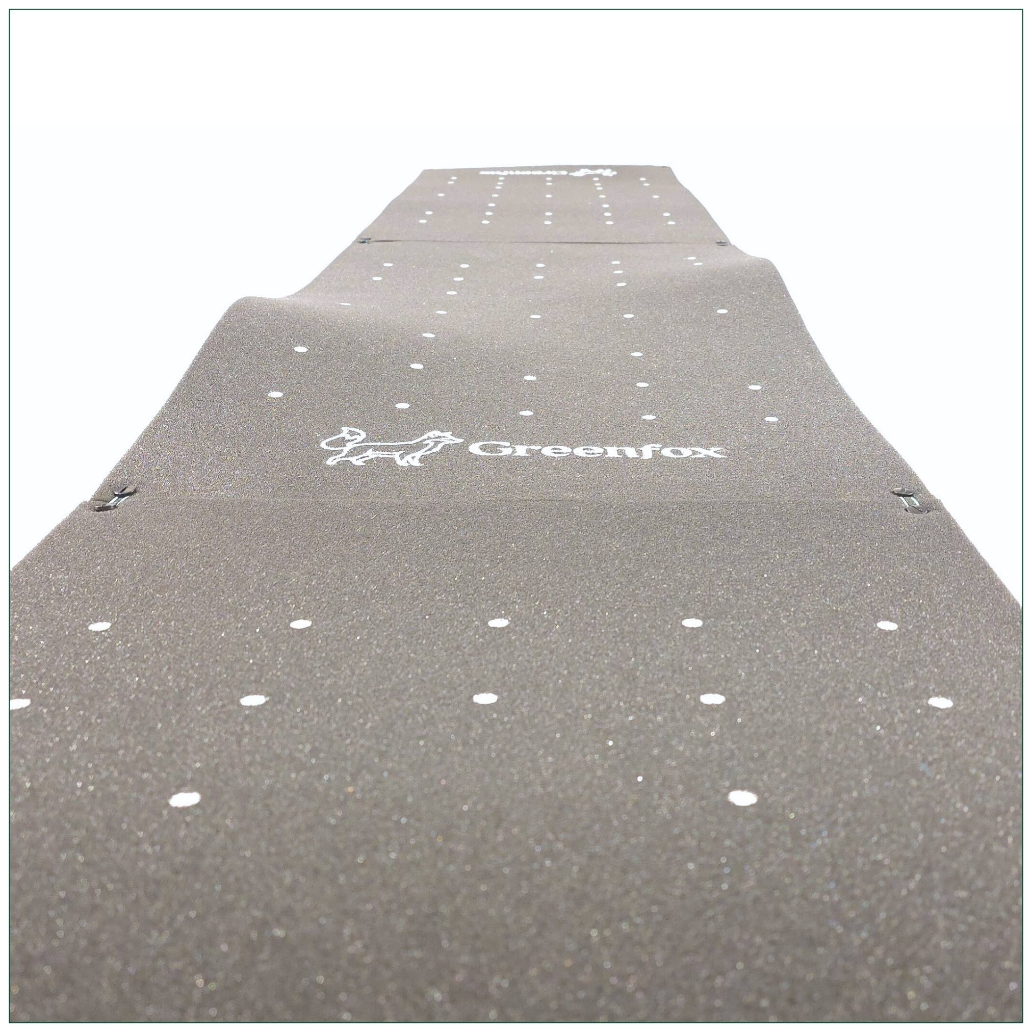 Greenfox Pro-Putt Premium Puttingmatte, 600 cm, anthrazit-weiß, Material: Schaumstoff, Aufnahme 1