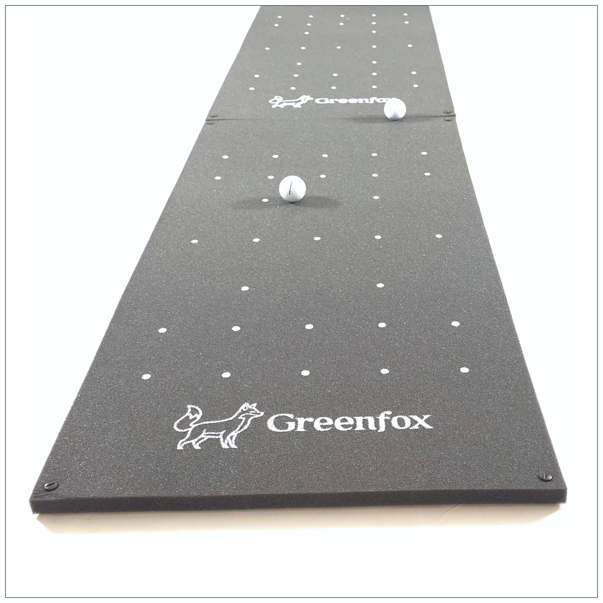 Greenfox Pro-Putt Starter Puttingmatte, 200 cm, anthrazit-weiß, Material: Schaumstoff, Aufnahme 3
