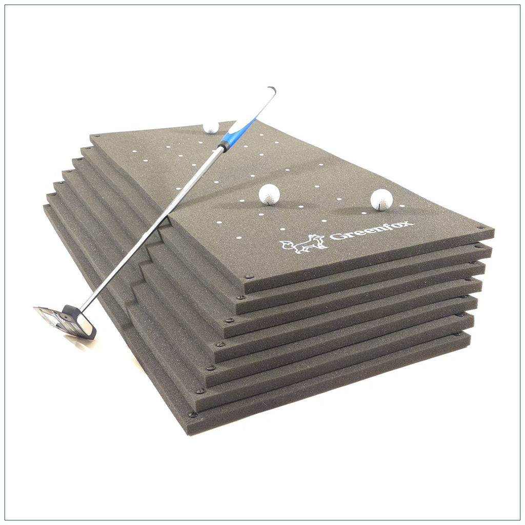 Greenfox Pro-Putt TheGreen Puttingmatte, 700 cm, anthrazit-weiß, Material: Schaumstoff, Aufnahme 2