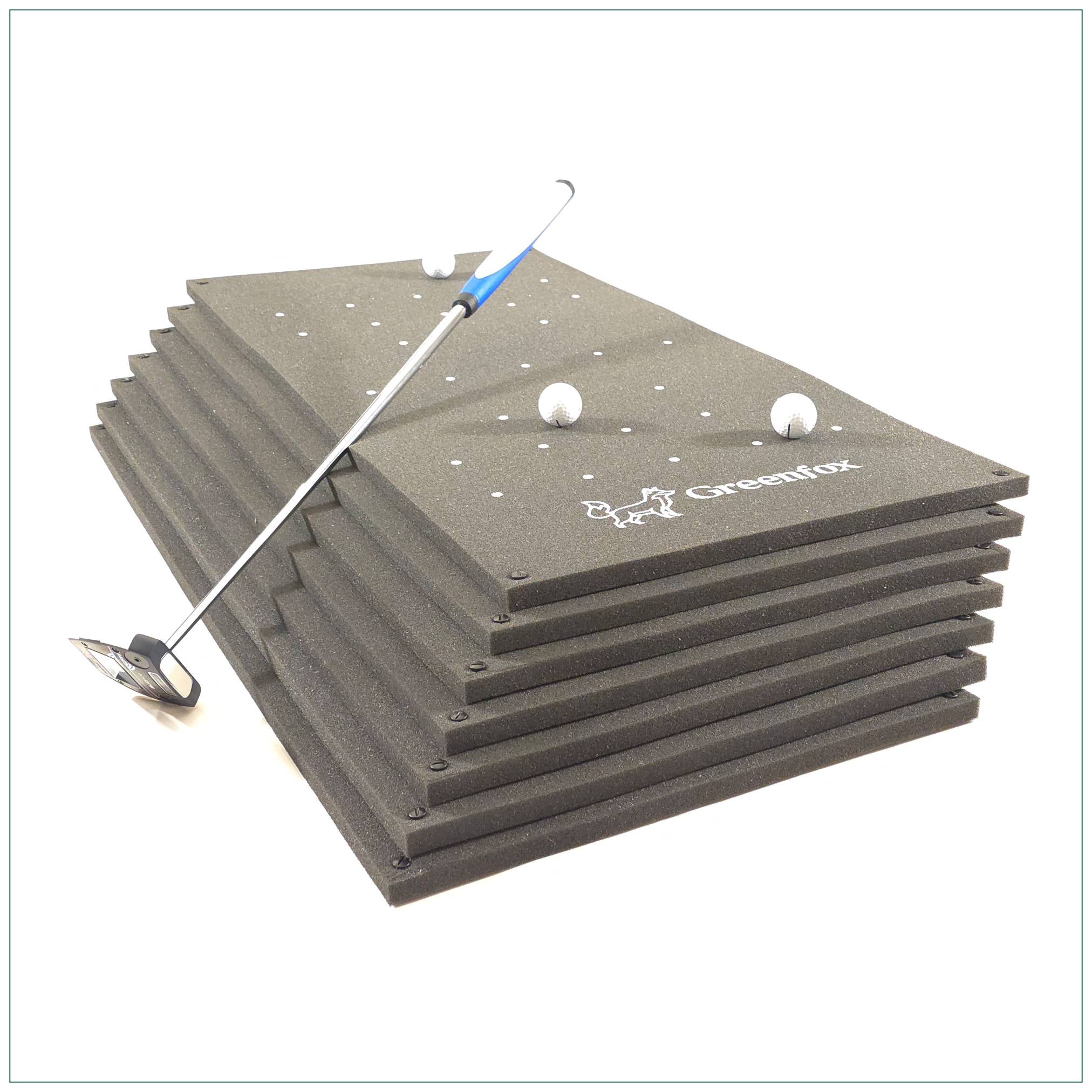 Greenfox Pro-Putt TheGreen Puttingmatte, 700 cm, anthrazit-weiß, Material: Schaumstoff, Aufnahme 2